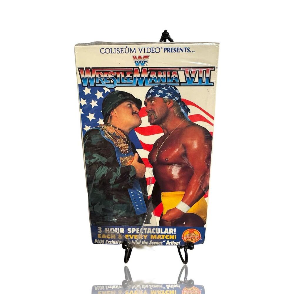 Vintage 1991 WWF WrestleMania VII VHS Hulk Hogan Sgt. Slaughter: VHS: GUC